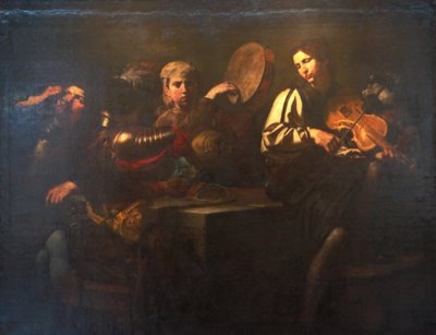 ミュージシャンと兵士 作： Valentin de Boulogne